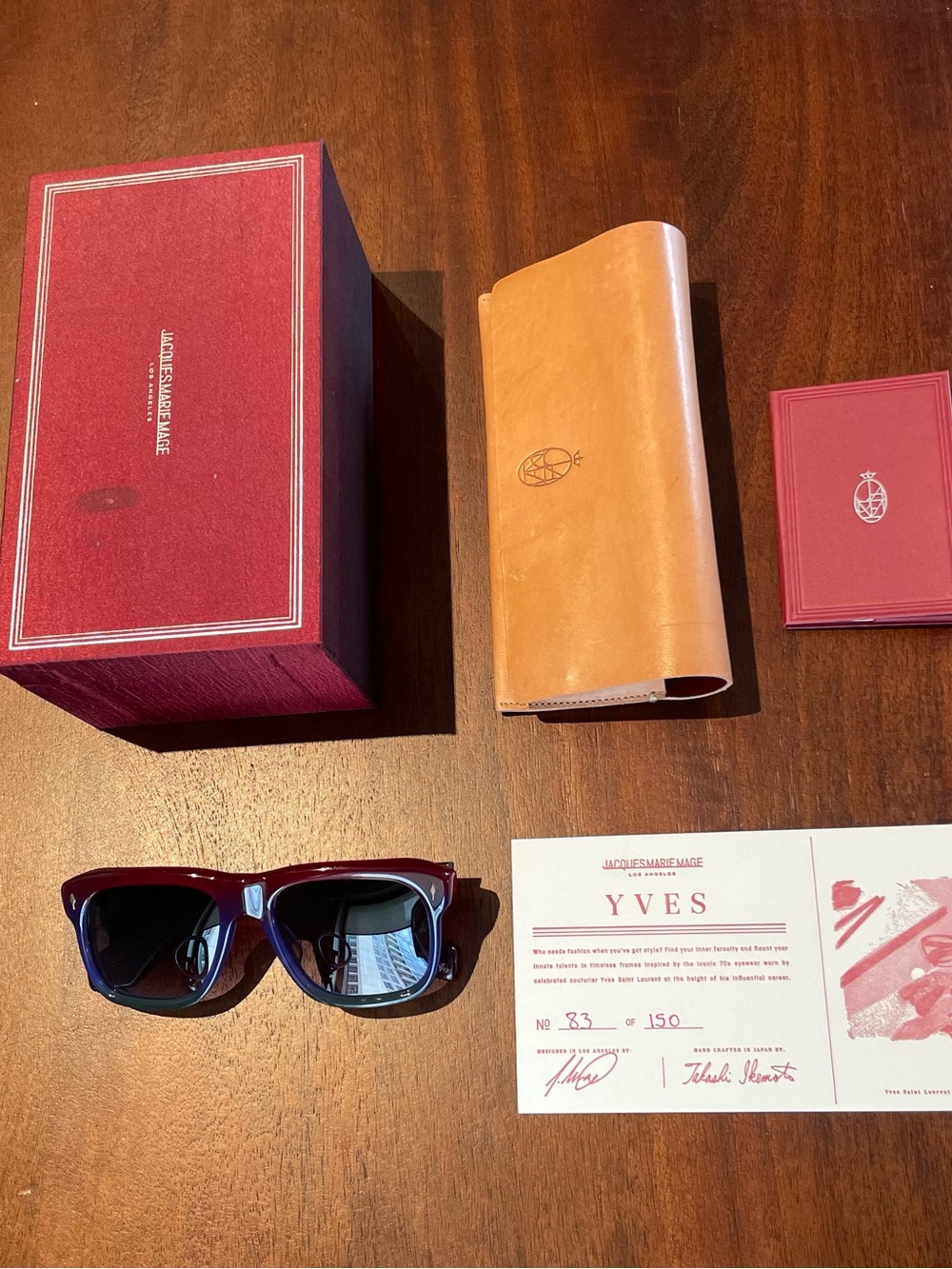Jacques Marie Mage Yves Sunglasses in Vesper